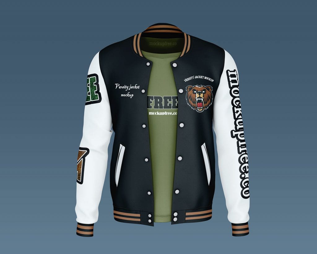 140 Varsity Jacket Mockup Psd Free Download | Free PSD Mockups Generator