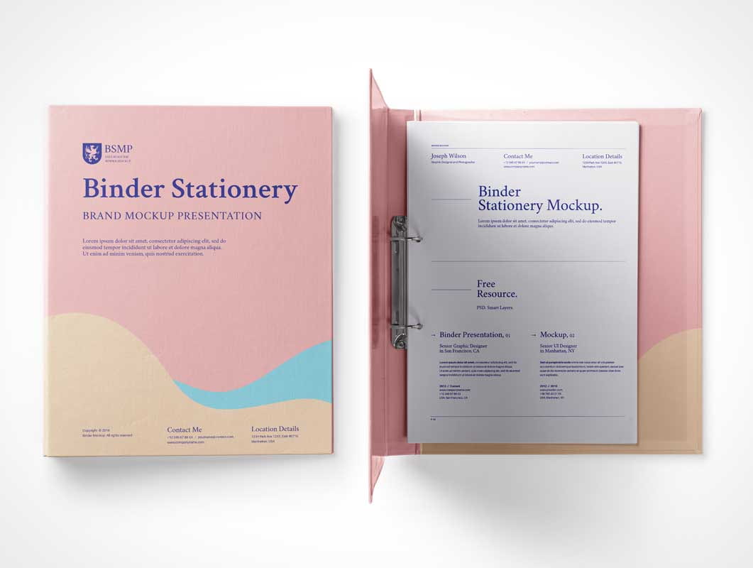 33 Ring Binder Mockup Psd Free | Free PSD Mockups Generator